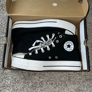 Black Platform High Top Converse